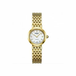 Rotary Plated Stainless Steel Classic Analogue Quartz Watch - Lb00900/41/d For Female