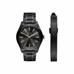 Armani Exchange Stainless Steel Fashion Analogue Quartz Watch - Ax7102 For Male