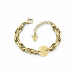 Guess Jewellery Chain Reaction Gold Plated Bracelet - Ubb29032-L For Female -Outlet WatchShop Store unnamed file 1445