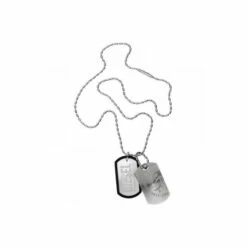Diesel Jewellery Double Dogtags Stainless Steel Necklace - Dx0011040 For Male