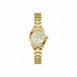 Guess Piper Stainless Steel Fashion Analogue Quartz Watch - Gw0413L2 For Female