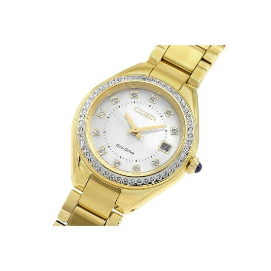 Citizen Silhouette Crystal Stainless Steel Classic Watch - Ew2552-50D For Female 7 Citizen Silhouette Crystal Stainless Steel Classic Watch - Ew2552-50D For Female - Image 5
