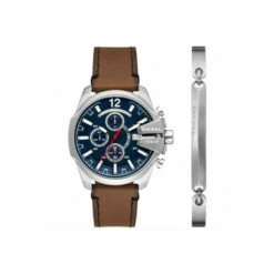 Diesel Baby Chief Gift Set Stainless Steel Fashion Quartz Watch - Dz4601Set For Male
