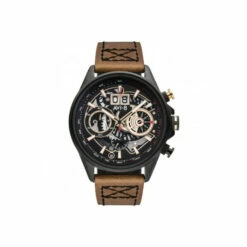 AVI-8 Plated Stainless Steel Classic Analogue Quartz Watch - Av-4065-03 For Male