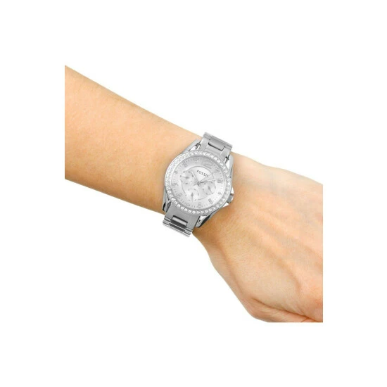 Fossil Riley Stainless Steel Fashion Analogue Quartz Watch - Es3202 For Female 4 Fossil Riley Stainless Steel Fashion Analogue Quartz Watch - Es3202 For Female - Image 2