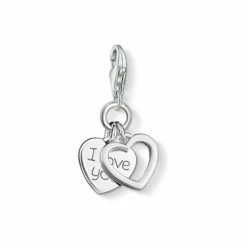 THOMAS SABO Jewellery Charm Club I Love You Charm Sterling Silver Charm - 0852-001-12 For Female
