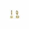 Guess Jewellery Solitaire Drop Hoops Gold Tone Stainless Steel Earrings - Ube01463Yg For Female -Outlet WatchShop Store unnamed file 2710