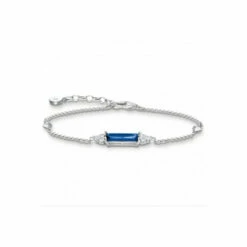 THOMAS SABO Jewellery Heritage Sapphite Stone Sterling Silver Bracelet - A2018-166-1-L19V For Female -Outlet WatchShop Store unnamed file 2886
