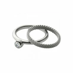 Skagen Jewellery Elin Stainless Steel Ring - Skj0835040503 For Female