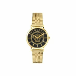 Versace Essential Stainless Steel Luxury Analogue Quartz Watch - Vek400621 For Unisex