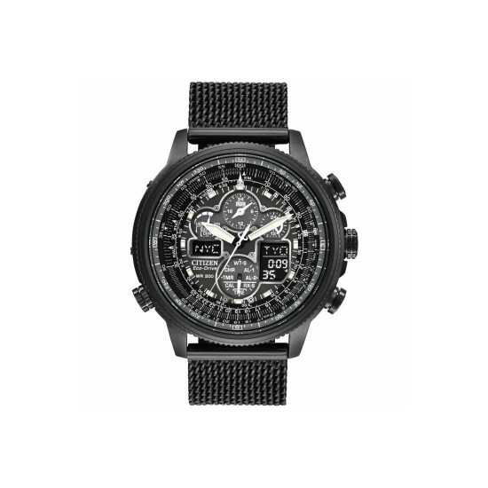 Citizen Navihawk At Stainless Steel Classic Eco-Drive Watch - Jy8037-50E For Male 3 Citizen Navihawk At Stainless Steel Classic Eco-Drive Watch - Jy8037-50E For Male