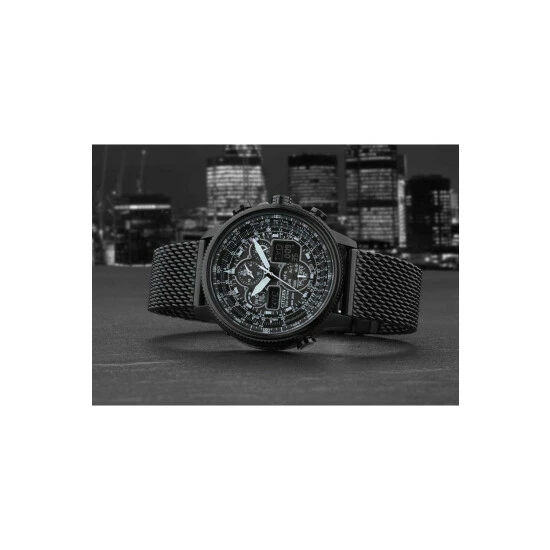 Citizen Navihawk At Stainless Steel Classic Eco-Drive Watch - Jy8037-50E For Male 4 Citizen Navihawk At Stainless Steel Classic Eco-Drive Watch - Jy8037-50E For Male - Image 2