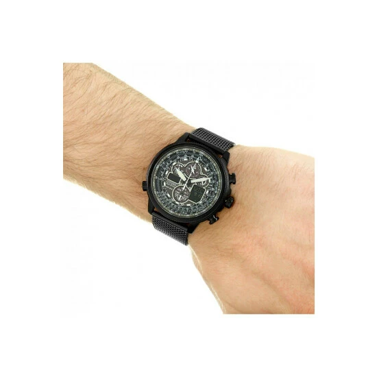 Citizen Navihawk At Stainless Steel Classic Eco-Drive Watch - Jy8037-50E For Male 8 Citizen Navihawk At Stainless Steel Classic Eco-Drive Watch - Jy8037-50E For Male - Image 6