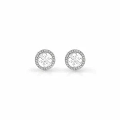 Guess Jewellery Studs Party Stainless Steel Earrings - Ube02161Rh For Female