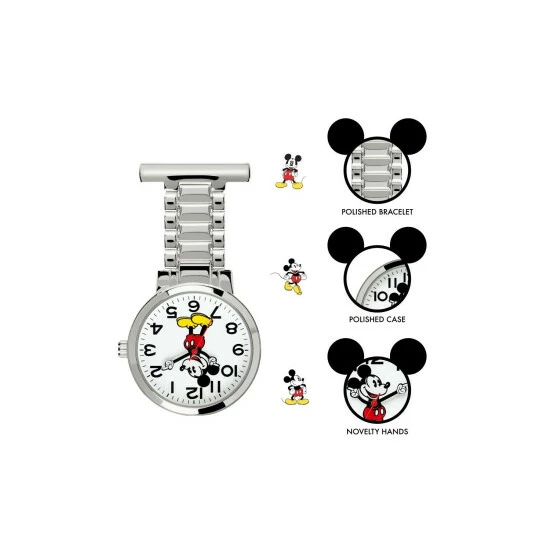 Mickey Mouse Fob Fashion Analogue Quartz Watch - Mk8159Arg For Unisex 4 Mickey Mouse Fob Fashion Analogue Quartz Watch - Mk8159Arg For Unisex - Image 2