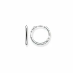 THOMAS SABO Jewellery Small Hinged Hoops Sterling Silver Earrings - Cr608-001-12 For Female -Outlet WatchShop Store unnamed file 3774