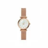 Fossil Carlie Plated Stainless Steel Fashion Analogue Quartz Watch - Es4433 For Female