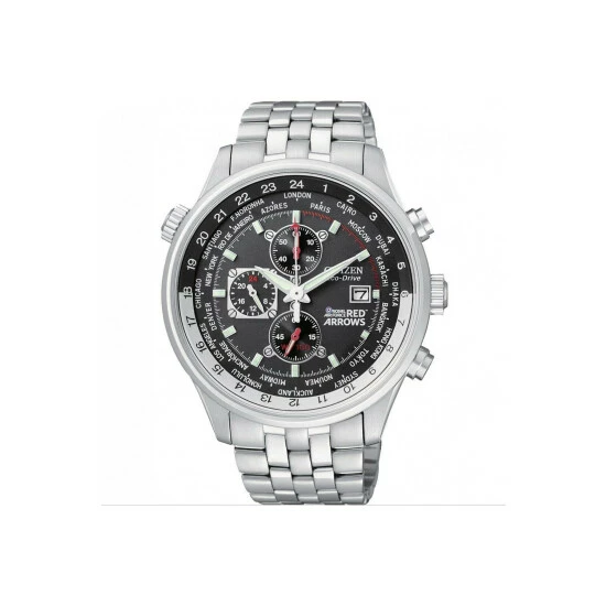 Citizen Red Arrows World Time Stainless Steel Classic Watch - Ca0080-54E For Male 9 Citizen Red Arrows World Time Stainless Steel Classic Watch - Ca0080-54E For Male - Image 7