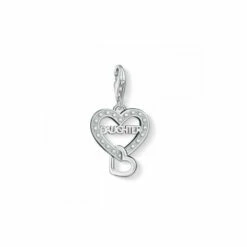THOMAS SABO Jewellery Charm Club Daughter Charm Sterling Silver Charm - 1267-051-14 For Female