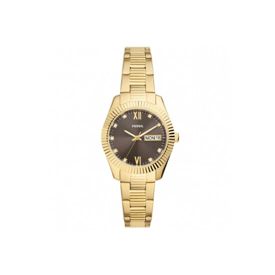 Fossil Scarlette Gold Plated Stainless Steel Fashion Analogue Watch - Es5206 For Female 3 Fossil Scarlette Gold Plated Stainless Steel Fashion Analogue Watch - Es5206 For Female