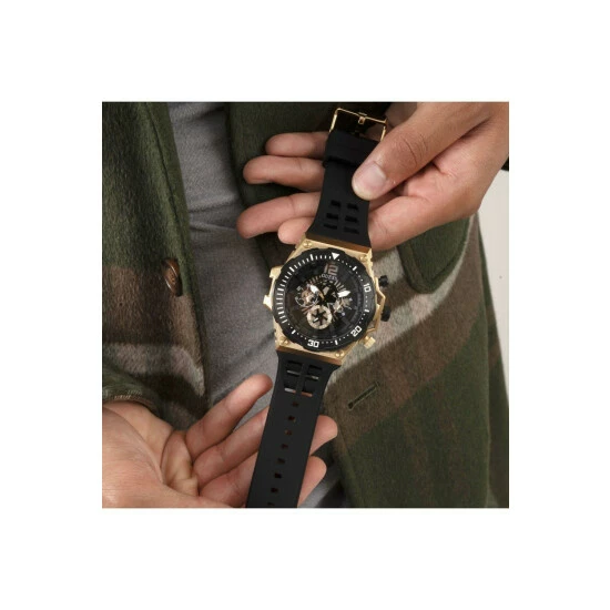 Guess Exposure Stainless Steel Fashion Analogue Quartz Watch - Gw0325G1 For Male 7 Guess Exposure Stainless Steel Fashion Analogue Quartz Watch - Gw0325G1 For Male - Image 5