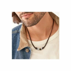 Fossil Jewellery Vintage Casual Leather Necklace - Jf04204040 For Male -Outlet WatchShop Store unnamed file 5050
