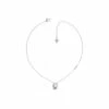 Guess Jewellery Moon Phases Silver Tone Stainless Steel Necklace - Ubn01190Rh For Female