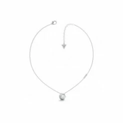 Guess Jewellery Moon Phases Silver Tone Stainless Steel Necklace - Ubn01190Rh For Female