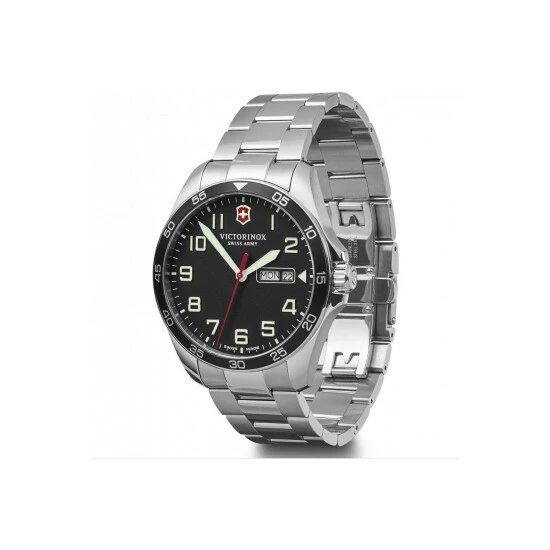 Victorinox Swiss Army Fieldforce Stainless Steel Luxury Analogue Quartz Watch - 241849 For Male 4 Victorinox Swiss Army Fieldforce Stainless Steel Luxury Analogue Quartz Watch - 241849 For Male - Image 2