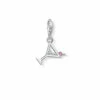 THOMAS SABO Jewellery Zirconia Cocktail Charm Sterling Silver Charm - 1802-013-27 For Female -Outlet WatchShop Store unnamed file 581