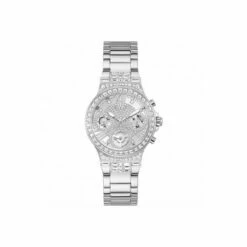 Guess Moonlight Stainless Steel Fashion Analogue Quartz Watch - Gw0320L1 For Female