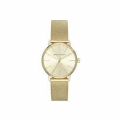 Armani Exchange Gold Plated Stainless Steel Fashion Analogue Quartz Watch - Ax5536 For Female