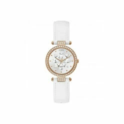 Guess Full Bloom Stainless Steel Fashion Analogue Quartz Watch - Gw0382L3 For Female